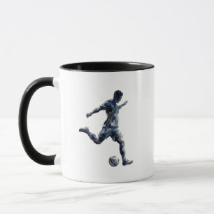 Caneca Silhueta de jogador de futebol