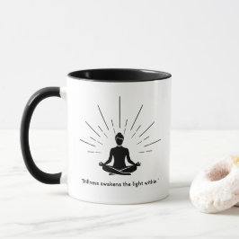 Caneca Silhueta de Meditação Radiante