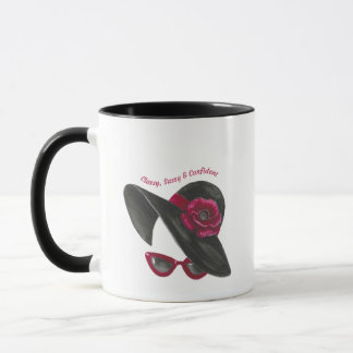 Caneca Silhueta de Senhora Clássica, Sassy, Confiante