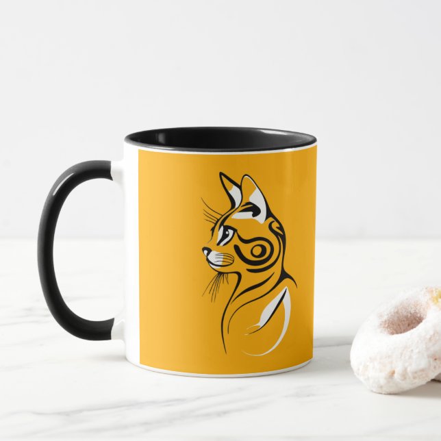 Caneca Silhute de gato (Com Donut)
