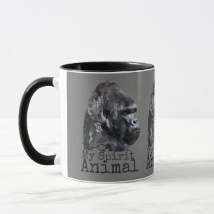 Caneca Silver Back Gorilla Spirit Animal