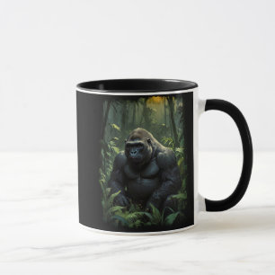 Caneca Silverback Gorilla na Selva do Ruanda