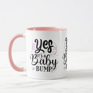 Caneca Sim É Uma Barriga De Bebê - Anúncio De Gravidez