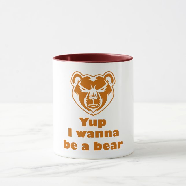 Caneca Sim, eu quero ser um urso (Centro)