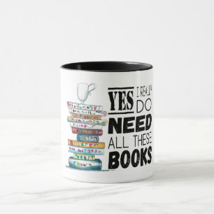 Caneca Sim, Eu Realmente Preciso De Todos Estes Livros