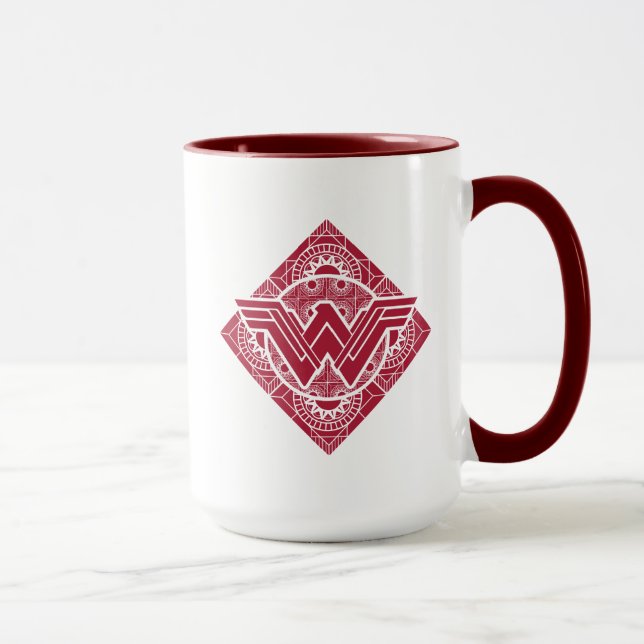 Caneca Símbolo Amazônico da Mulher Maravilha (Direita)