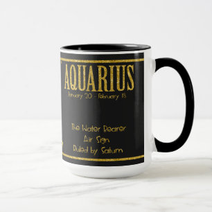 Caneca Símbolo Aquarius Zodiac Star