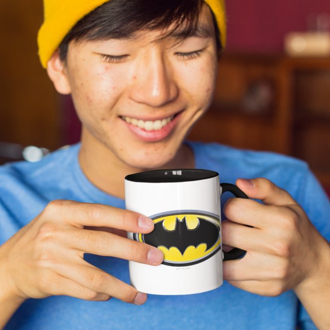 Caneca Símbolo Batman | Logotipo clássico (Criador carregado)