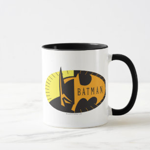 Caneca Símbolo Batman   Logotipo da silhueta