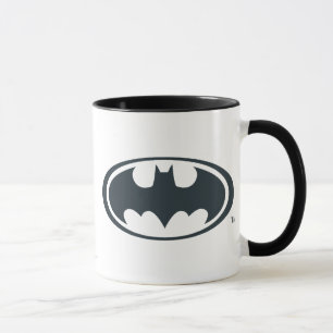 Caneca Símbolo Batman   Logotipo preto e branco