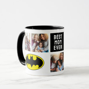Caneca Símbolo Batman   Melhor Colagem de Fotos da Mãe
