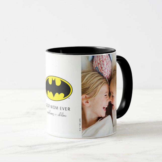 Caneca Símbolo Batman | Melhor Foto da Mãe (Frente Esquerda)