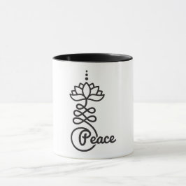 Caneca Símbolo Budista Unalome Lotus Para Paz