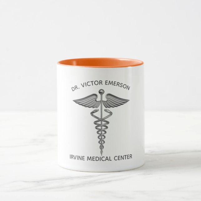 Caneca Símbolo Caduceu Médico Personalizado (Centro)