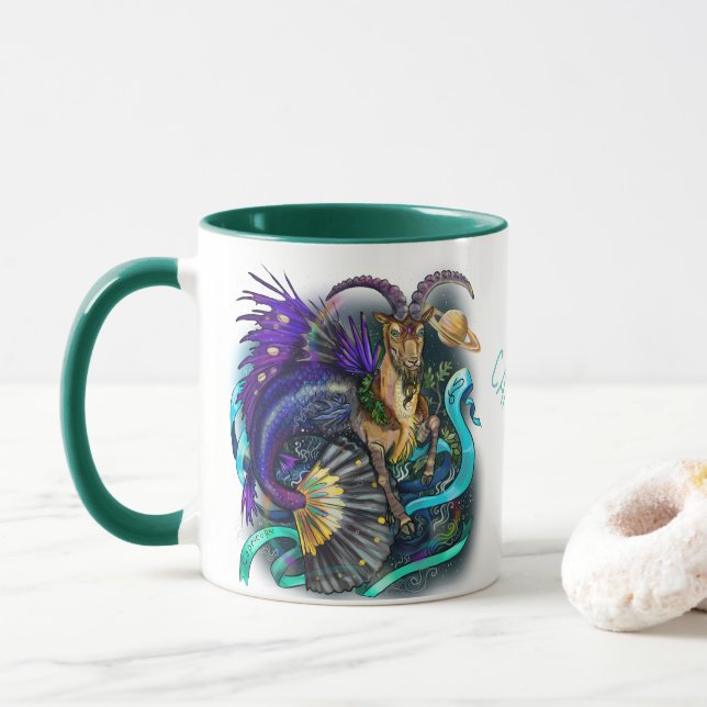 Caneca Símbolo Capricorn Zodiac (Com Donut)
