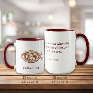 Caneca Símbolo Cristão Ichthys