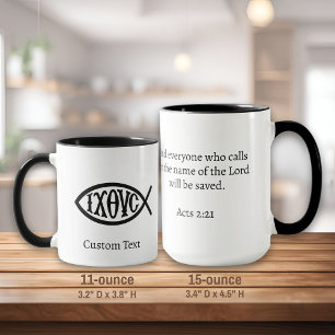 Caneca Símbolo Cristão Ichthys