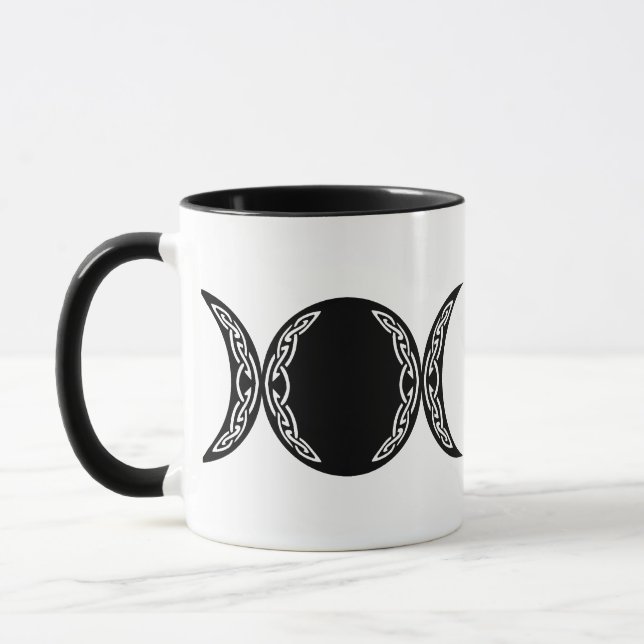 Caneca Símbolo da Lua da Deusa Tripla (Esquerda)