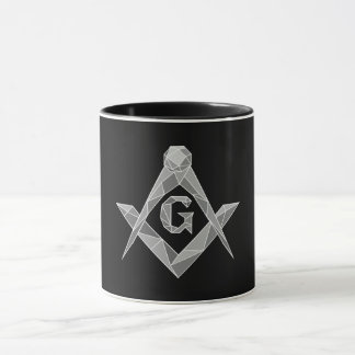 Caneca símbolo da maçonaria em origami