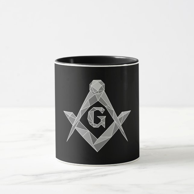Caneca símbolo da maçonaria em origami (Centro)