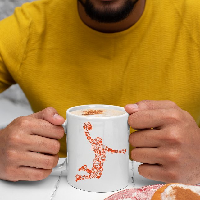 Caneca Símbolo de Arremesso de Basquete (Criador carregado)