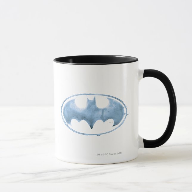 Caneca Símbolo de Bat do Café - Azul (Direita)