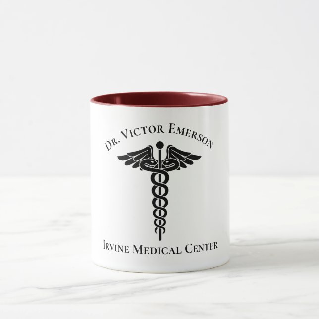 Caneca Símbolo de Cadubo Médico Mug Personalizado (Centro)