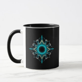 Caneca Símbolo de Identidade Abstrata do Núcleo do Observ