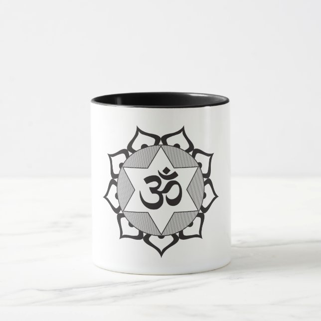 Caneca Símbolo de OM preto original (Centro)