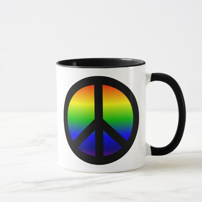 Caneca Símbolo de Paz Arco-Íris (Direita)