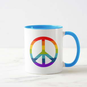 Caneca Símbolo de Paz do Arco-Íris