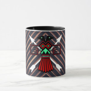 Caneca Símbolo de Petroglicph Thunderbird Americano Nativ