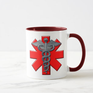 Caneca Símbolo de prata da profissão médica