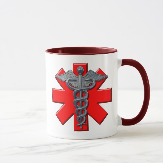 Caneca Símbolo de prata da profissão médica (Direita)