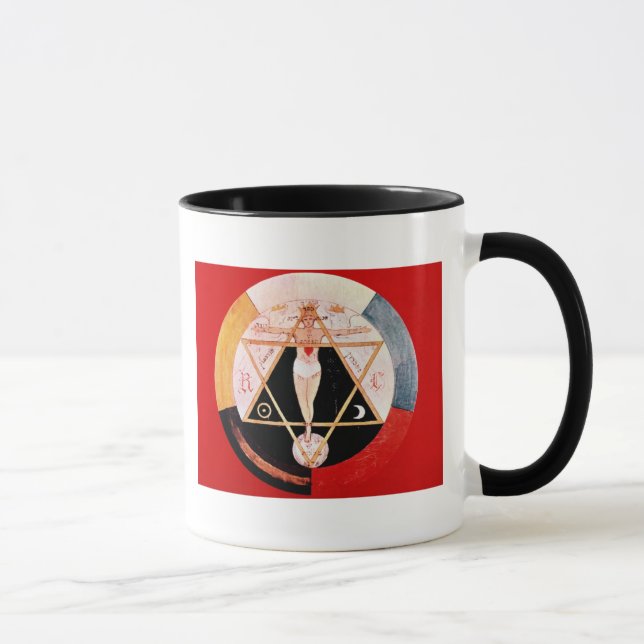 Caneca Símbolo de Rosicrucian da ordem Hermetic (Direita)