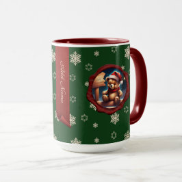 Caneca Símbolo de Ursinho de Natal - Banner Personalizado