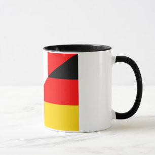 Caneca símbolo do país de bandeira da alemanha frança