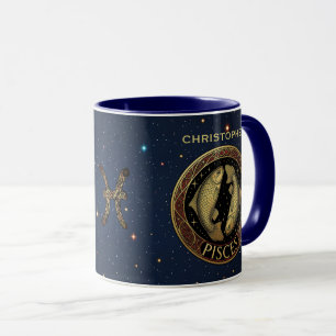 Caneca Símbolo do Zodíaco Peixes