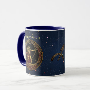 Caneca Símbolo do Zodíaco Sagitário Arqueiro Para Ele