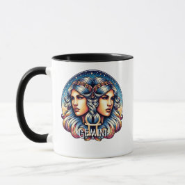 Caneca Símbolo Horoscópio Gemini | Sinal de Astrologia Gê