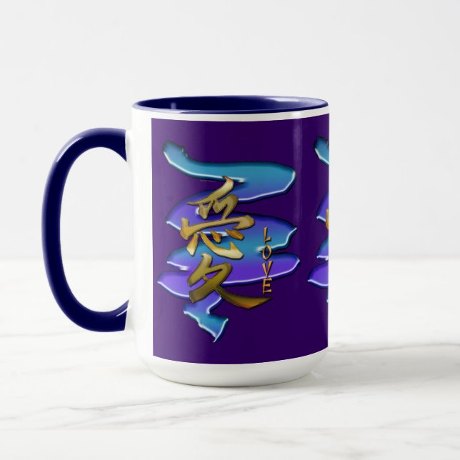 Caneca Símbolo KANJI para a série LOVE (Esquerda)