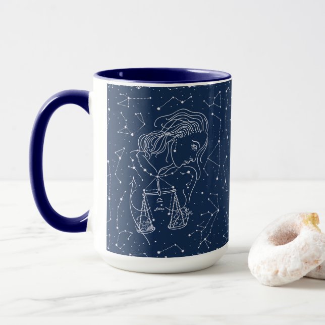 Caneca Símbolo Libra Zodiac (Com Donut)