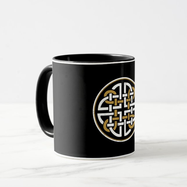 CANECA SÍMBOLO MÍSTICO CELTICO DE ÁRVORE KNOT (Frente Esquerda)