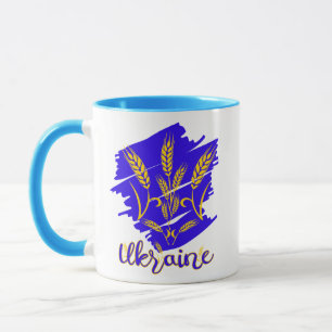Caneca Símbolo nacional ucraniano trizub feito de orelha 