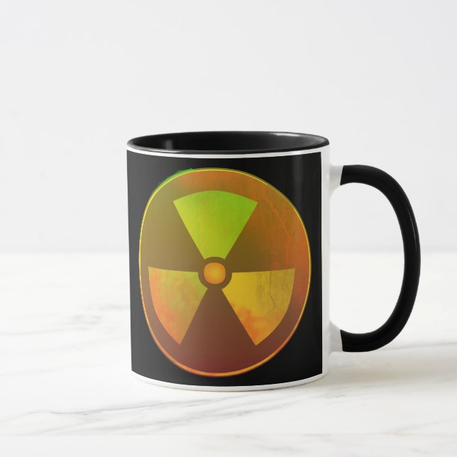Caneca Símbolo Nuclear Brilho Radioativo (Direita)