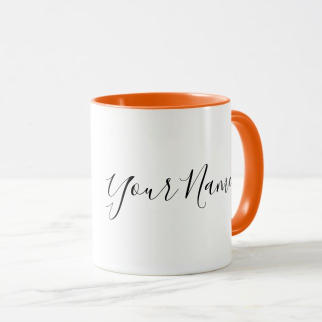 Caneca Símbolo personalizado Leo Zodiac Nome e caracterís (Frente Esquerda)