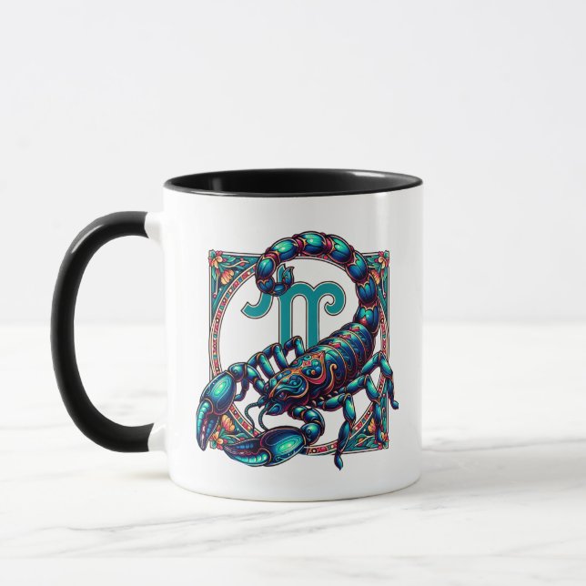 Caneca Símbolo Scorpio Horoscope (Esquerda)