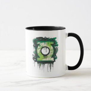 Caneca Símbolo verde dos grafites da lanterna