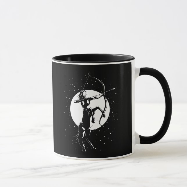 Caneca Símbolo Zodiac Ilustração - Sagitário (Direita)