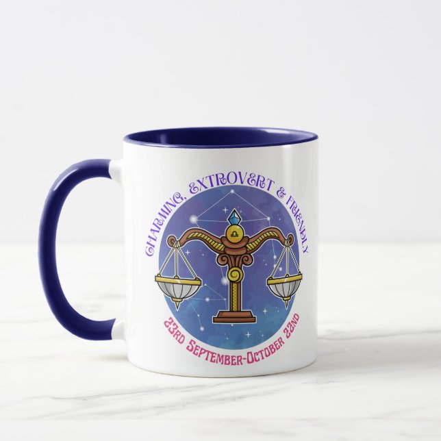Caneca Símbolo Zodiac Libra (Esquerda)